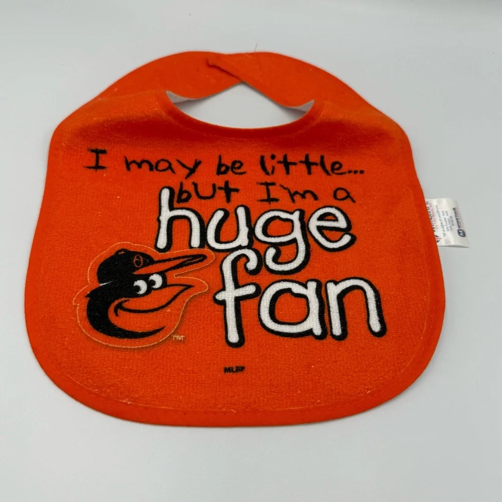BALTIMORE ORIOLES MLB Orange BABY BIB 